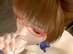 Busty animated tramp loving dick