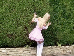 Fairy tale outdoor group sex