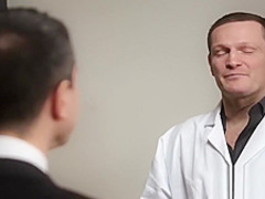 Intense DP action with a bespectacled cutie