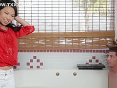 Asian stepmom and teen