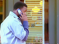 interracial kissing and ass grab (Barbershop 2002)