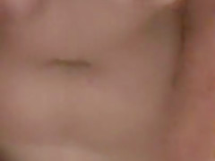 Naked girl enjoying vibrator in the bathroom