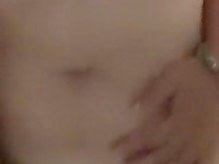 Naked girl enjoying vibrator in the bathroom