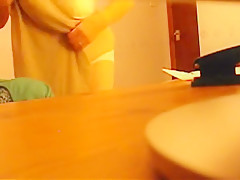 75yo BBW MIL strips naked