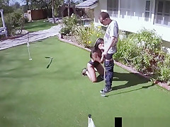 MexiMilf Gabby Quinteros Super Fucked On Golf Green!