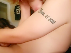 Inked and redhead suck cock threesome intro