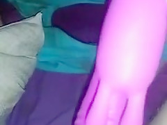 very young teen plays with dildo