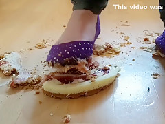 Pie Custard Crush In My Well Worn Purple Ballet Shoes Sticky Messy