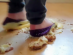 Pie Custard Crush In My Well Worn Purple Ballet Shoes Sticky Messy