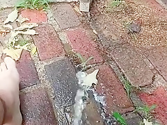 pee on patio