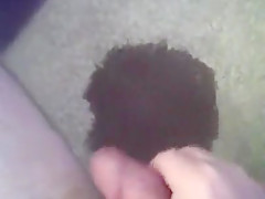 Pissed on the carpet while watching tv