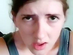 Amanda riding her toy