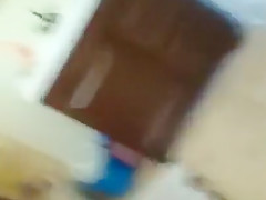 Her panties on him his cum covers her toes