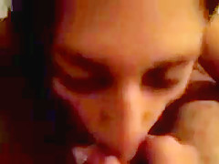 Brunette Guzzles Cock Further And Deeper