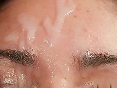 Spicy Hottie Gets Cum Load On Her Face Sucking All The Jizz4