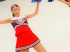 Incredible Japanese model in Exotic Cheerleader, Amateur JAV movie