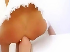 Two Monster Dildos In Her Asshole