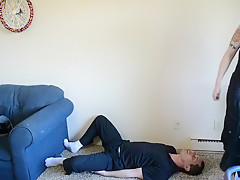 TSM - Amber jumps on and busts my balls barefoot