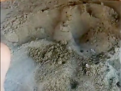 Hot greek milf wife pissing public in beach bar in Halkidiki