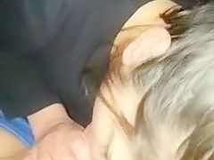 Little Mexican girl sucks her first dick