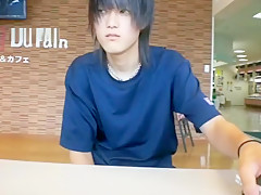 Japanese sexy lad shows his soles