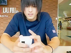 Japanese sexy lad shows his soles