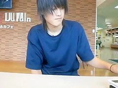 Japanese sexy lad shows his soles