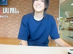 Japanese sexy lad shows his soles