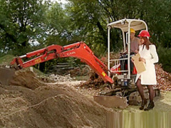 Sexy Latina Katia anal sex at construction site