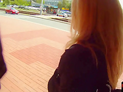 Pickedup european beauty fucked on spycam