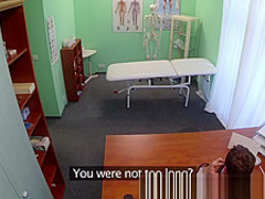 Doctor sinks his cock into blondes tight juicy pussy as sexual