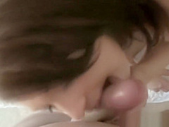 Messy cumshot on ex girlfriend