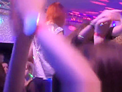 Party ladies getting sprayed with cum