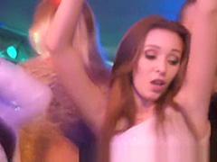 Party ladies getting sprayed with cum