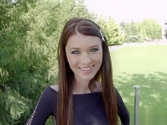 Punk babe sucks dick and takes a load