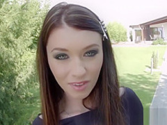 Punk babe sucks dick and takes a load