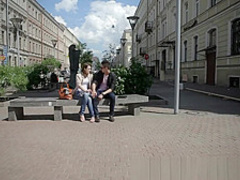 Beautiful slim teen sucks and fucks for a bit before anal sex