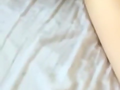 Tied up submissive squirts all over the bed