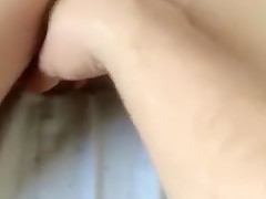 Tied up submissive squirts all over the bed