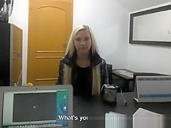Blonde Model Sucks Agent for a Better Job