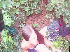 Pickedup babe sucking cock in POV scene