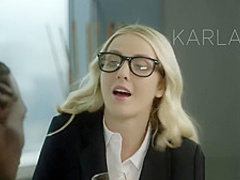 Stunning Blonde Karla Kush Takes Massive Black Cock