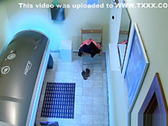 Sexy Blond Tanning her Beautiful Body