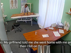 Dizzy young blonde takes a creampie