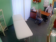 Dizzy young blonde takes a creampie