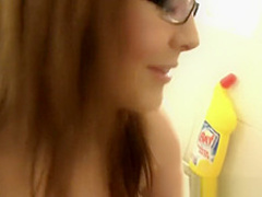 Teen Phoebe Licks Her Piss