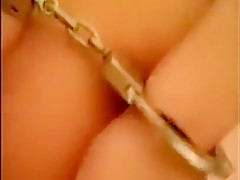 Hand cuffed tight pussy