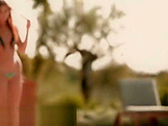 Girls masturbate by the pool