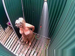 Monster Natural Big Boobs in Shower