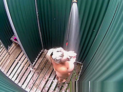 Monster Natural Big Boobs in Shower